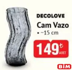 DECOLOVE CAM VAZO 15 CM indirimli fiyat DECOLOVE CAM VAZO 15 CM fiyat ve kampanya bilgisi